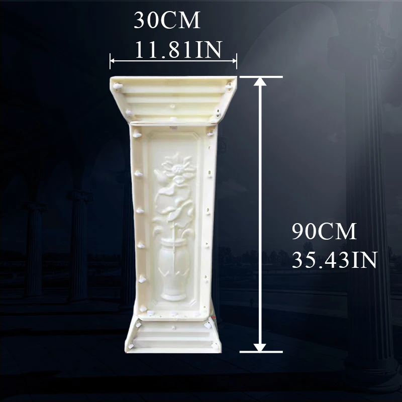 Prebuilt Square Column Mold, Balcony Railing Corner Spacer, European Column Cement Modeling Template, Factory Dire