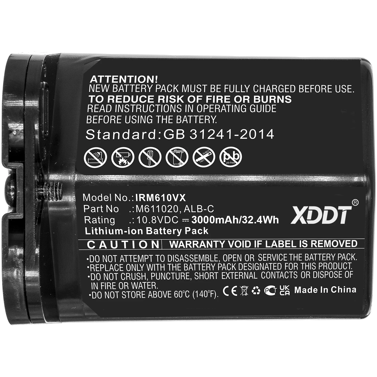 3000mAh Battery ALB-C M611020 ABL-C 4650149 For Braava Jet M6 M612880 M612680 M614480  M6 Ultimate Robot Mop ADD-N1