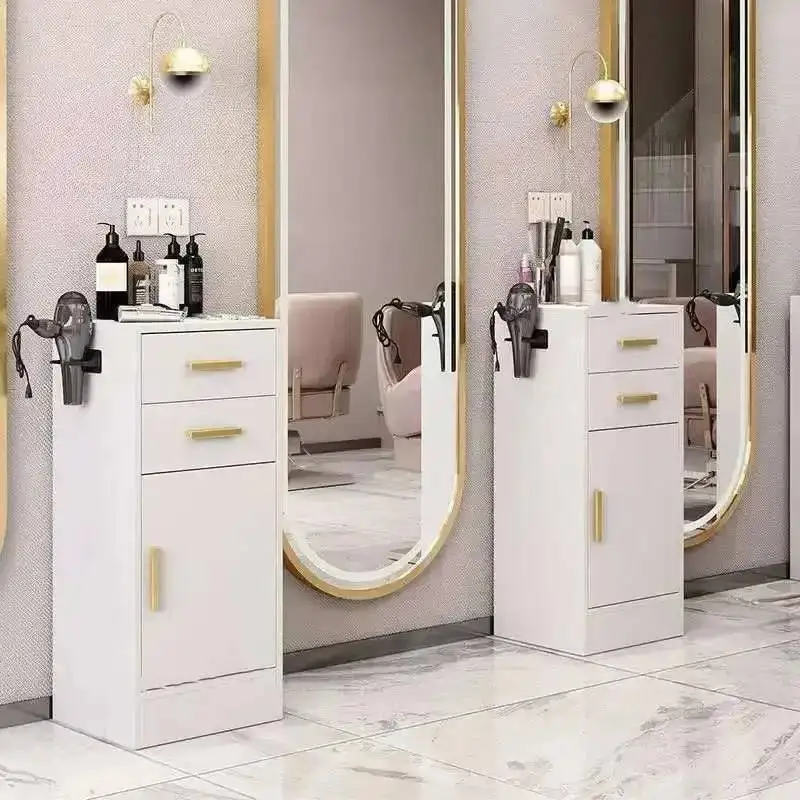 Beauty Wooden Spa Tool Cabinet Trolley Hair Shop Salon Multifunctional Cart Furniture Tools Barber Salon Supplies Trolley