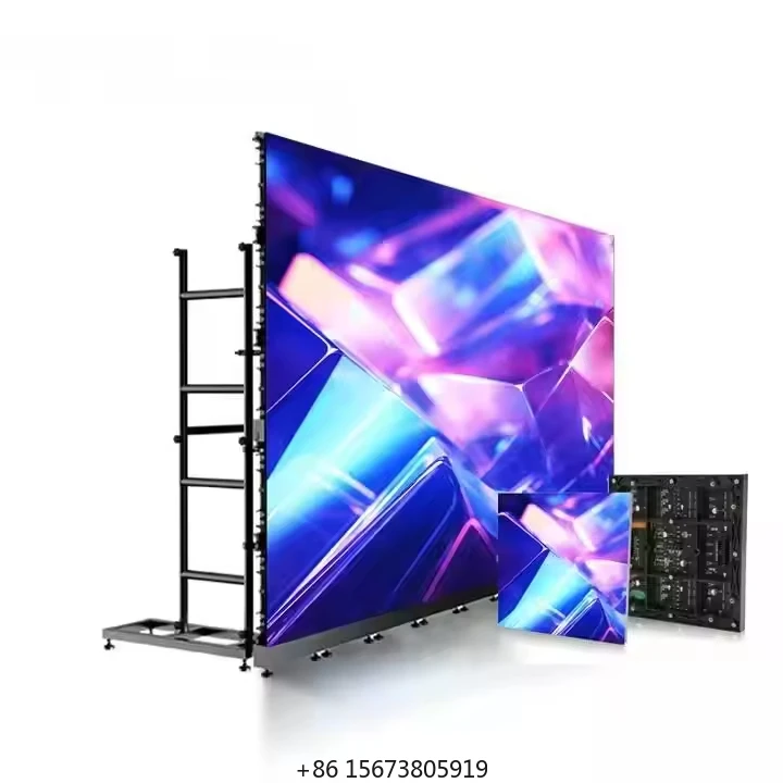 Waterproof LED ScreenMatched with Screen-Supporting Truss and Ground-Supporting Truss for Outdoor Events Stages