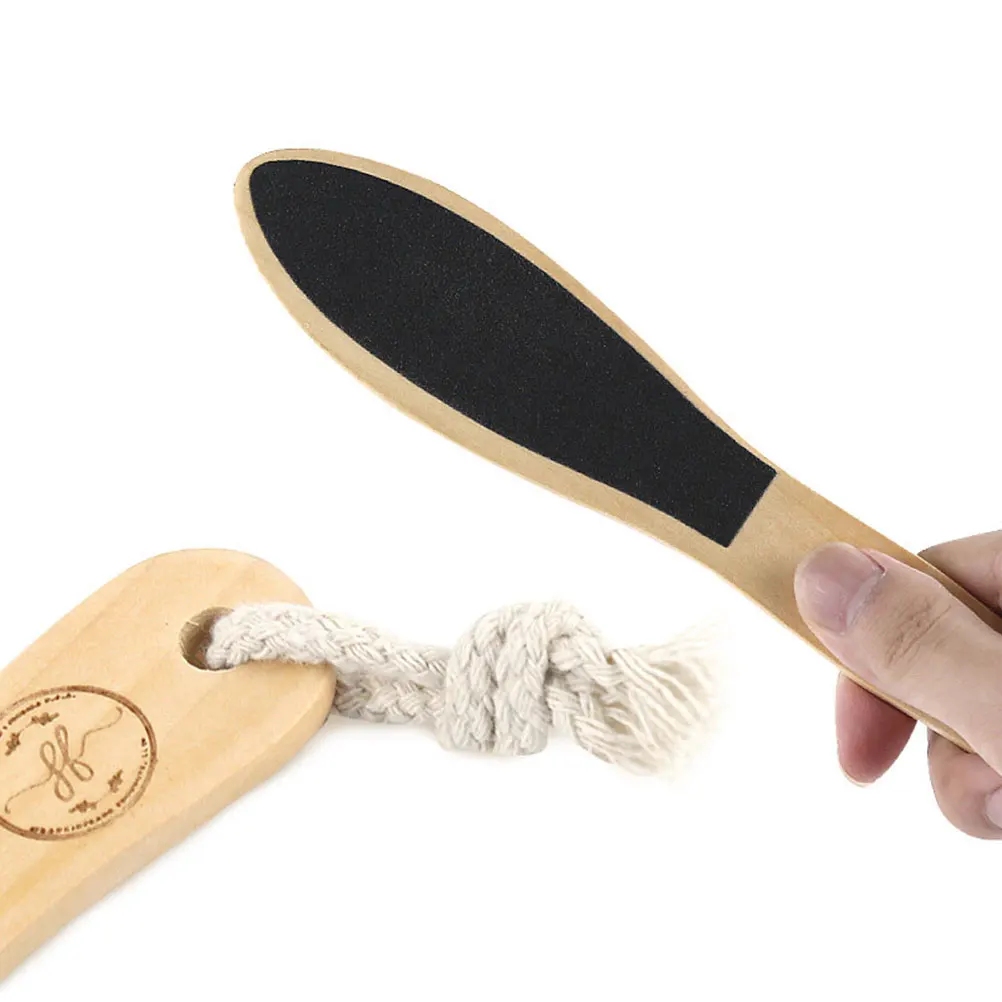 

2 pcs Wooden Foot Rub Callus Remover Double Sided Pedicure File Tools Feet Grater Grit Exfoliator Scrubber Dead Skin Foot Stone