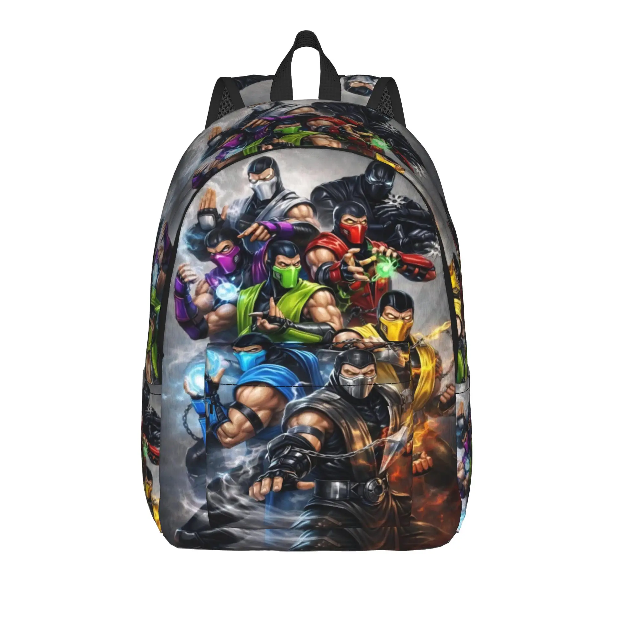 

Mortal Kombat II Moive 2026 Backpack for Men Women Casual High School Hiking Travel Daypack Laptop Shoulder Bag Outdoor
