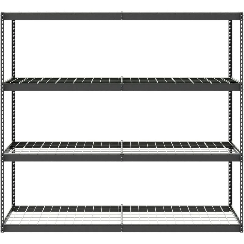 SafeRacks Garage Shelving Storage Rack That Holds 500 Pounds Per Shelf All Steel Shelves Storage Easy to Assemble 24