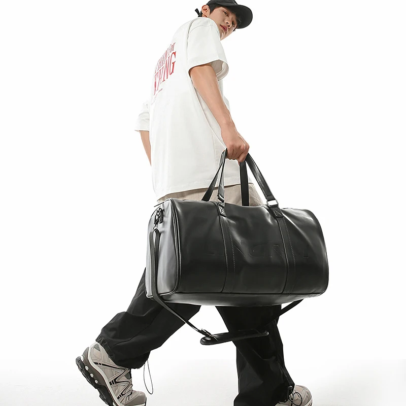 

Large Travel Duffle with Shoes Pocket Fitness Handbag for Men Women Weekend Carry On Luggage Bag Business Outing Shoulder Bags