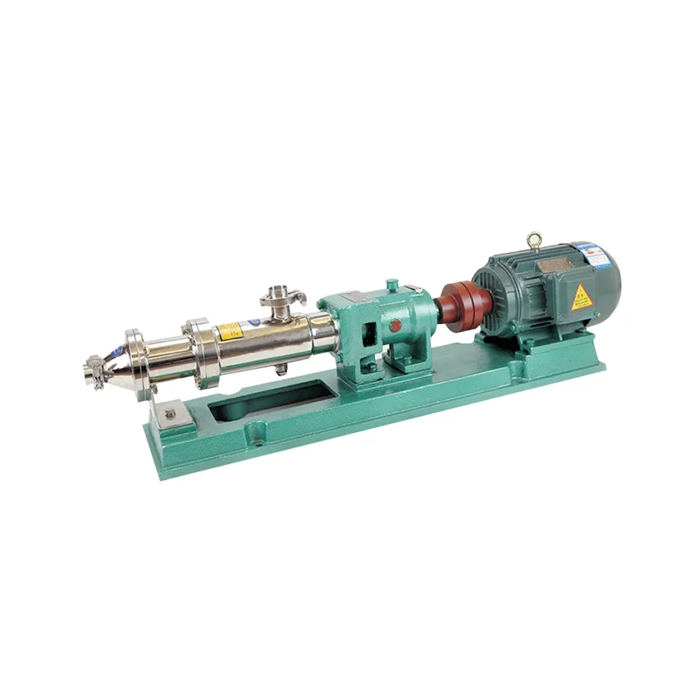 

Cheap Single Twin Stainless Steel High Viscosity Sanitary Screw Pump
