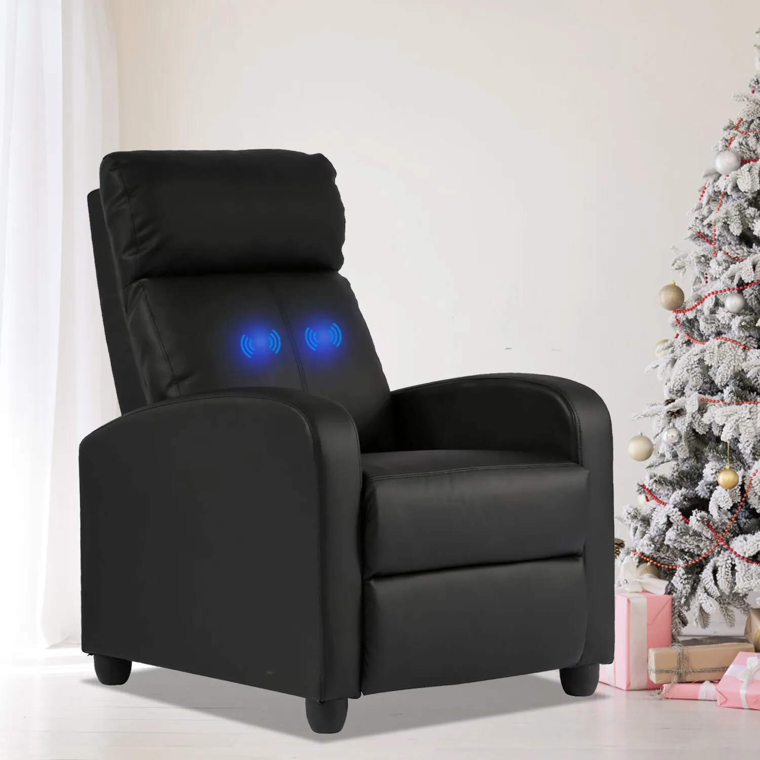 

Massage Chair Home PU Leather Recliner Chair Theater Seating Single Modern Sofa