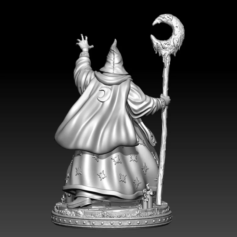 1/24 75mm 1/18 100mm Resin Model Kits Male Witch Master Figurel Unpainted No Color RW-1044