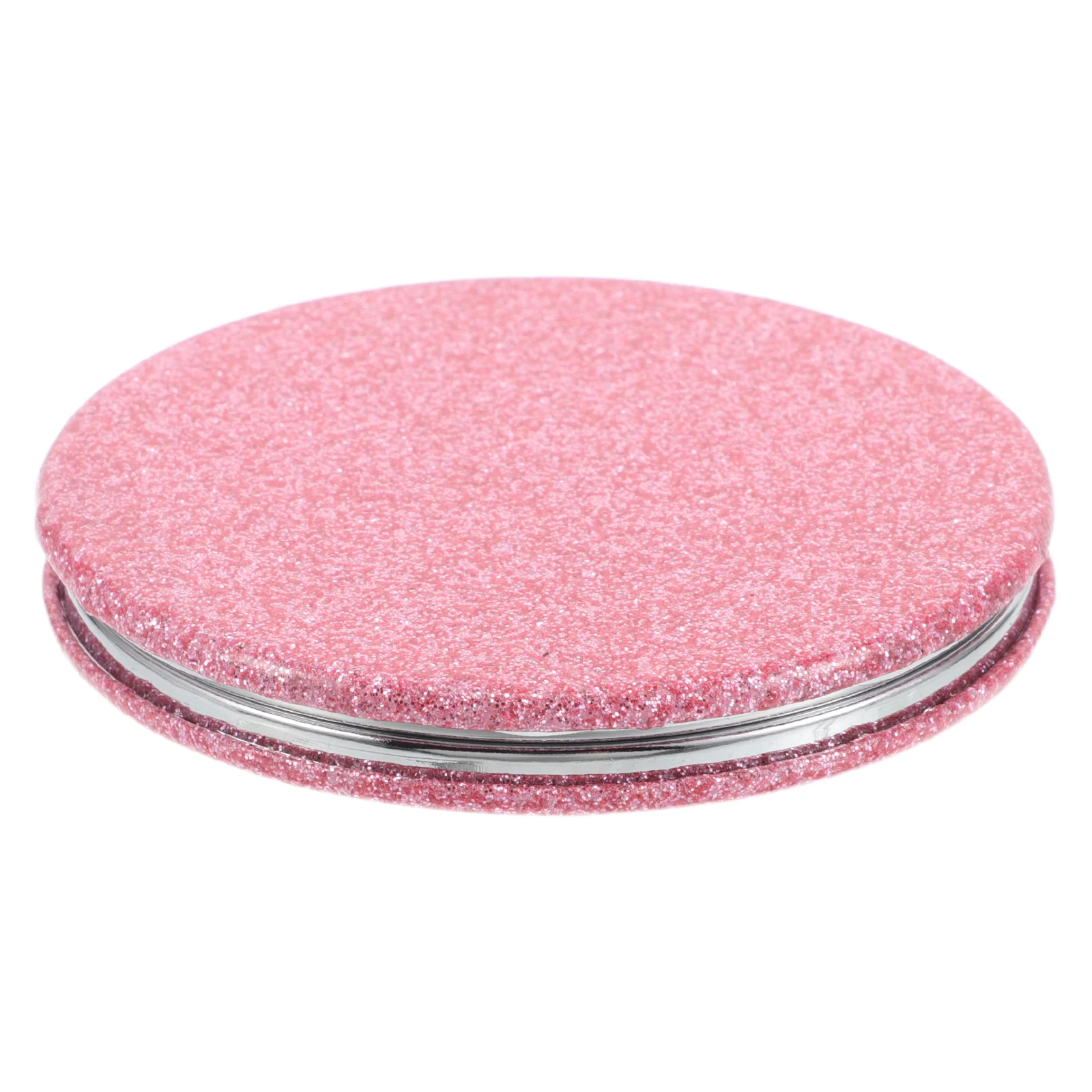 حقيبة يد بمرآة زينة قابلة للطي، مدمجة للمحفظة اللامعة مزدوجة الجوانب، محمولة باليد