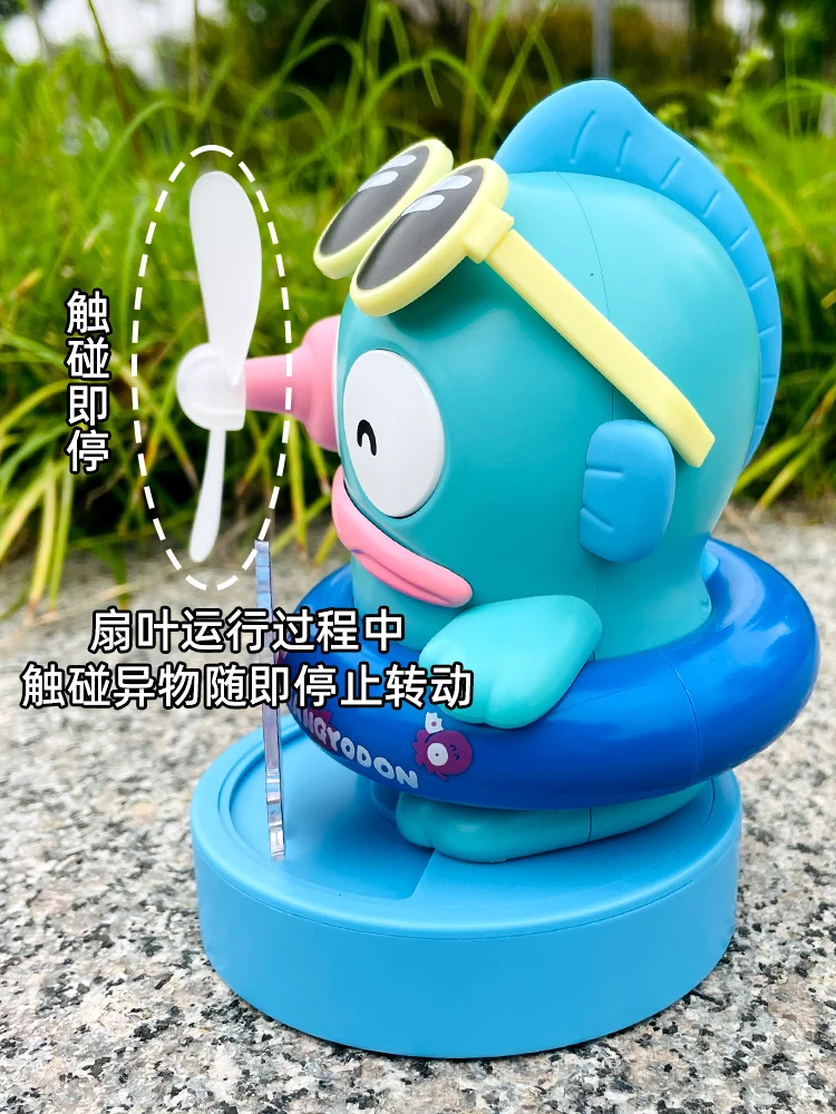 Sanrio New Hangyodon confortevole Beach Series Trendy Fan Decoration Cute Figure Hangyodon Indoor e Outdoor protezione solare regalo