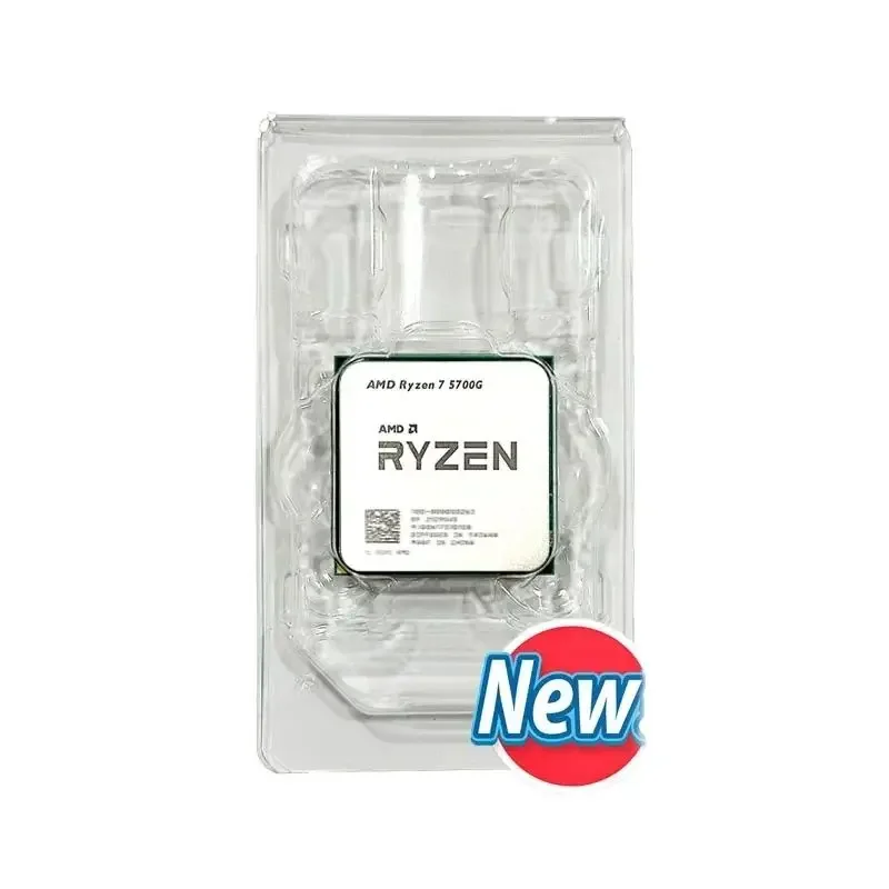 AMD New R7 5700G Ryzen 7 5700G 3.8GHz Eight-Core 16-Thread 65W CPU  L3=16M 100-000000263 Socket AM4 but without cooler