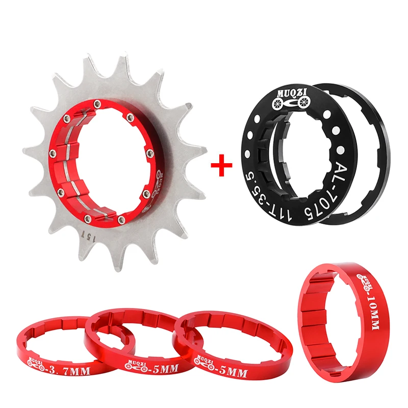 MUQZI Single Speed Cassette Cog 12T 13T 14T 15T 16T 17T 18T 19T 20T 21T 22T Bike Cassette Conversion Kit