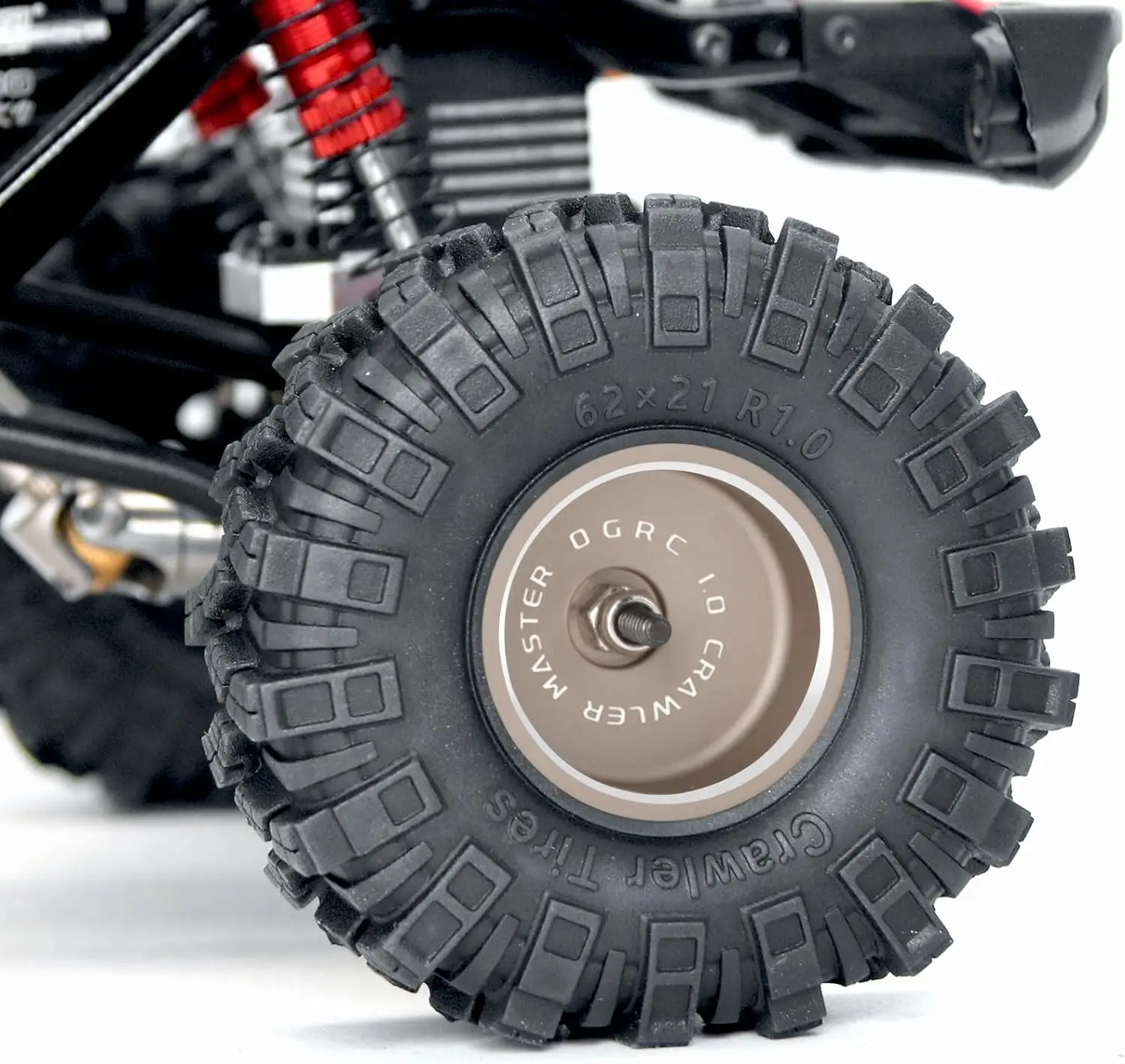 OGRC 1,0 32 g Beadlock-Räder, solide Felgen mit Messing-Klemmringen für Axial SCX24 AX24 TRX4M FCX24 1/24 1/18 RC Crawler Car – Detail 11