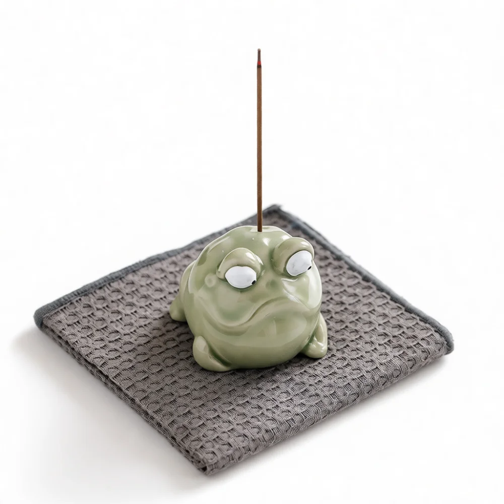 かわいいカエルの香炉 ヨガ瞑想用セラミック製スティックホルダ - Home Fragrance Zen のレビューと価格