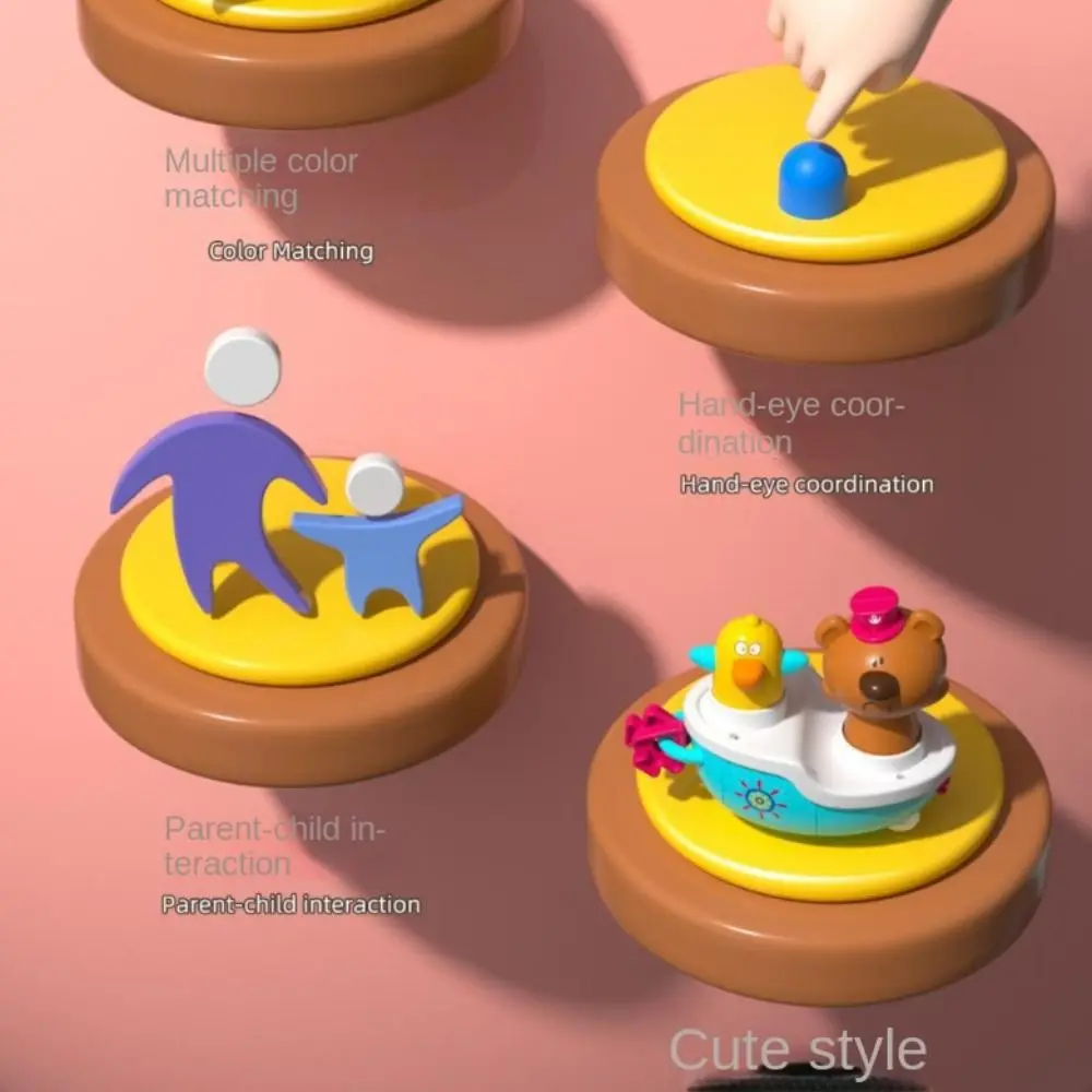 With Suction Cups Carousel Suction Cup Toy Fixed Bear High Chair Carousel Toy Learning Gift Education Music Game Table Newborn