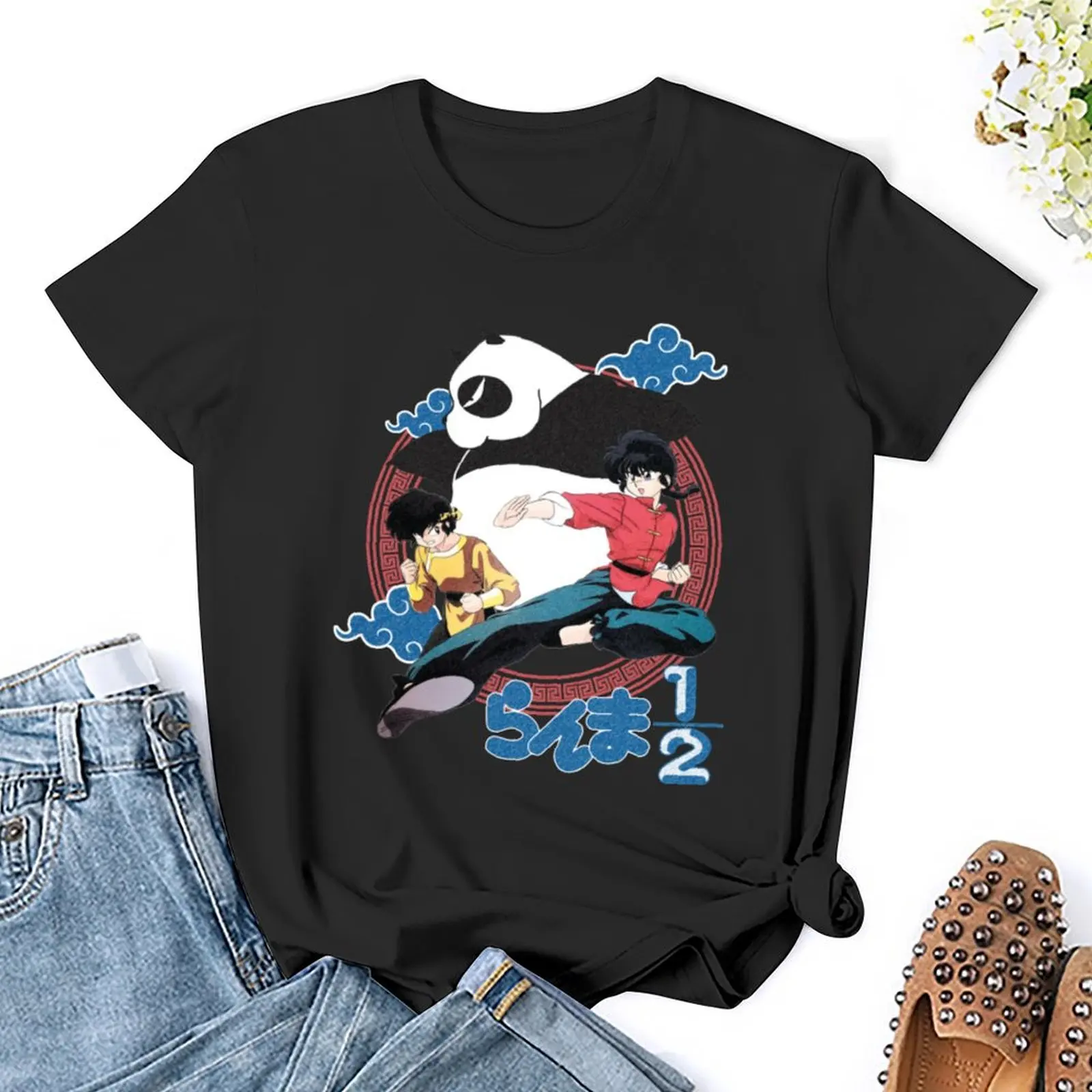 Ranma 1/2 T-Shirt cute tops summer clothes tshirts woman