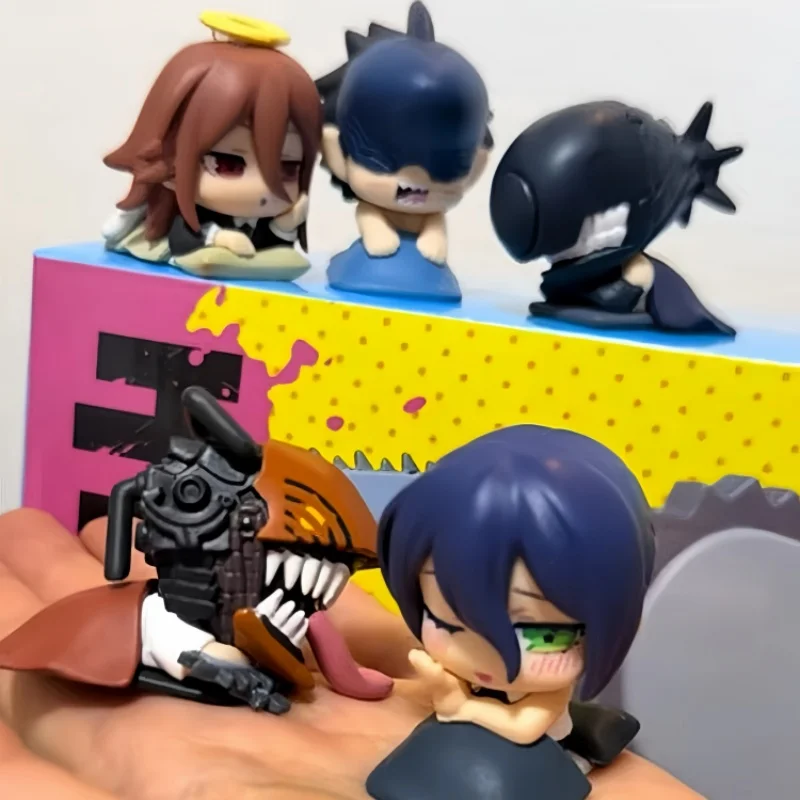

Stasto Original 5pcs Gashapon レゼ おねむたん チェンソーマン Anime Figure Toys For Kids Gift Collectible Model Ornaments