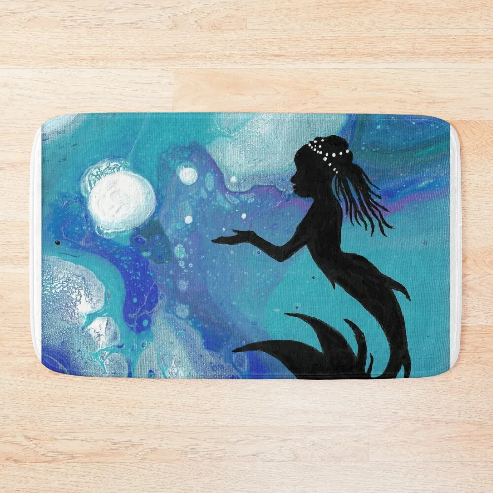 

Bubble Mermaid Bath Mat Quick-Drying Bathroom Non-Slip And Washable Kitchen Absorbent Bathroom Mat