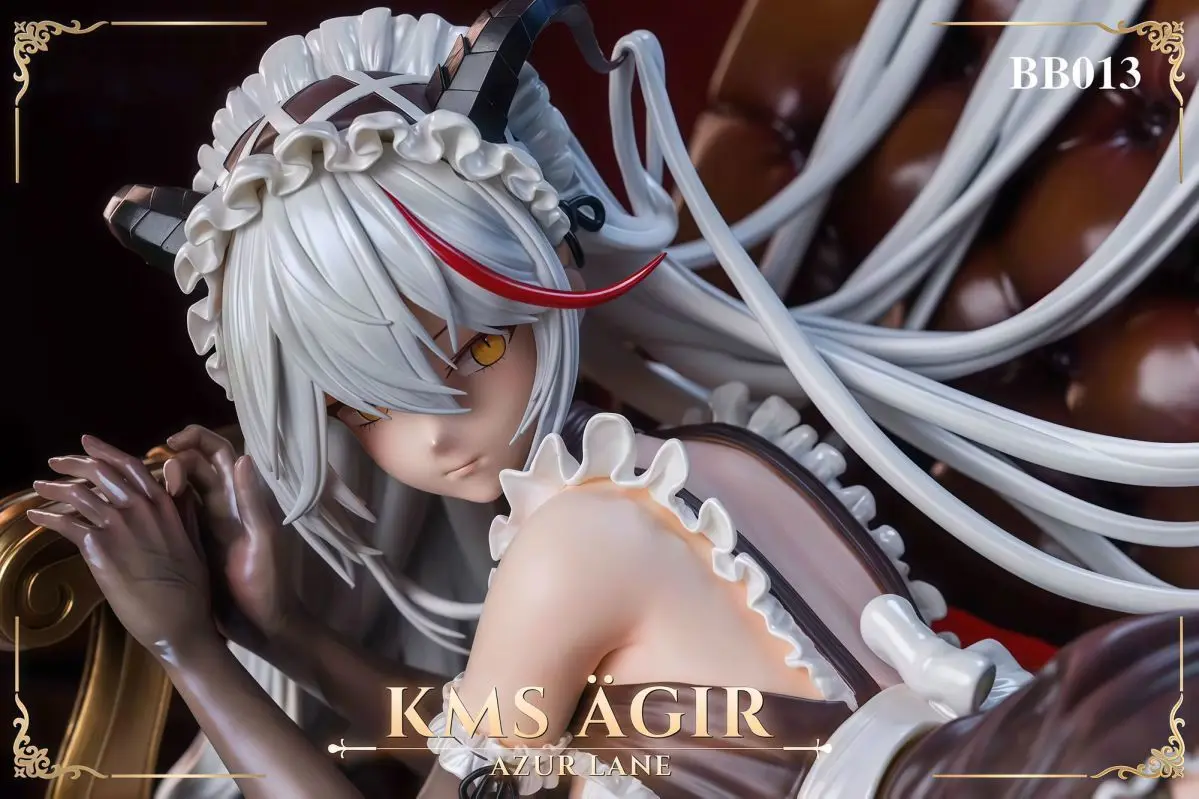 

15cm Azur Lane The Dragon Maid In Port Area Figure - Kms Agir Ornament Beautiful Desktop Car Collectible Gift For Boys