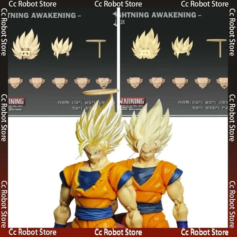 

[In Stock] DKO TOYS Dragon Ball Z SHF Super Saiyan 2 Goku Broly Head Sculpt Accessories Figurine Anime Figure Gift PVC