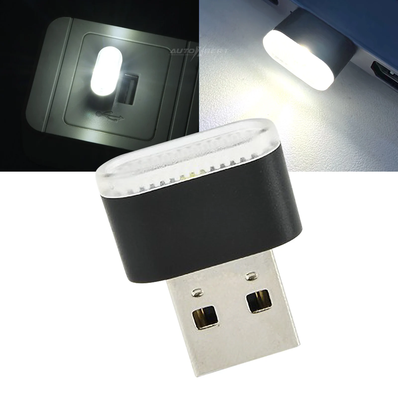 Portable Mini USB LED Light Night Light 5V Universal Neon Ambient Decorative Lamp White Lighting Car PC Laptop Charger Powerbank