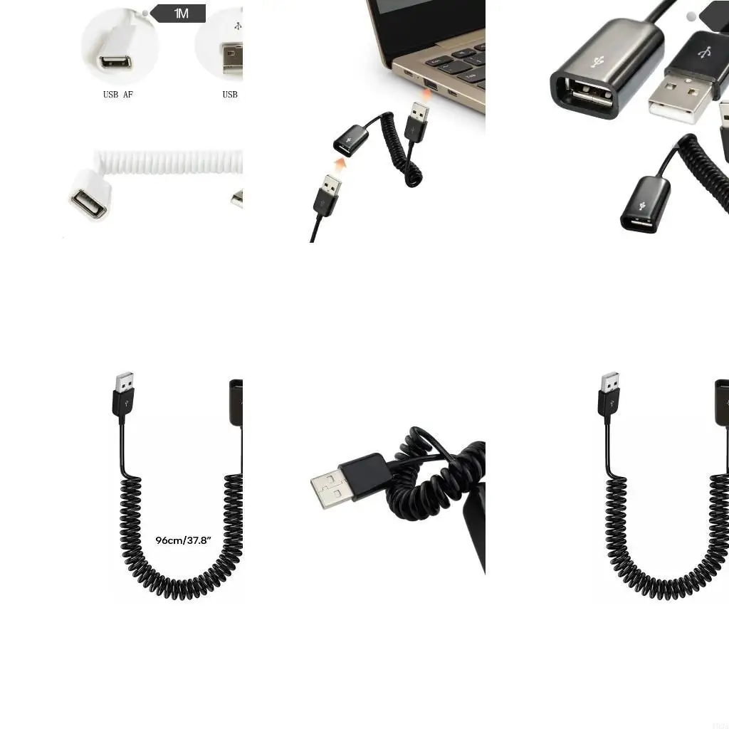 193A Plug-and-Play-USB-2.0-Stecker-auf-Buchse-Extender für Kameras, Drucker und mehr