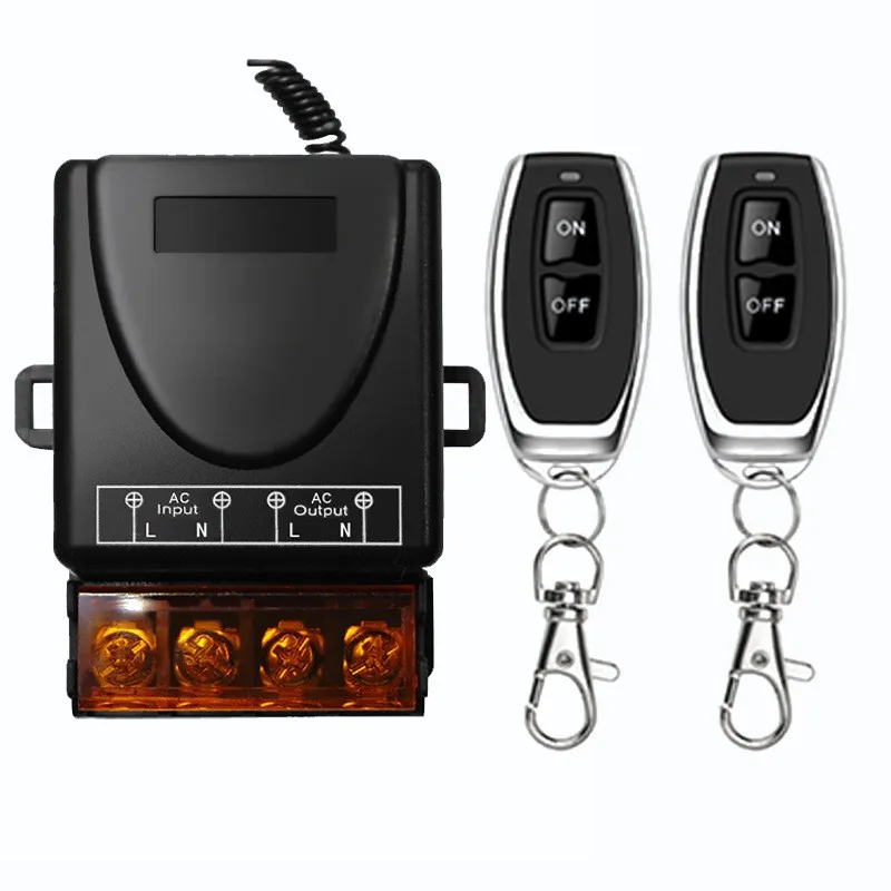 RF Wireless Remote Control Switch 433Mhz AC 220V Relay Motor Water Pump Door Access System Wireless Switch Car Power