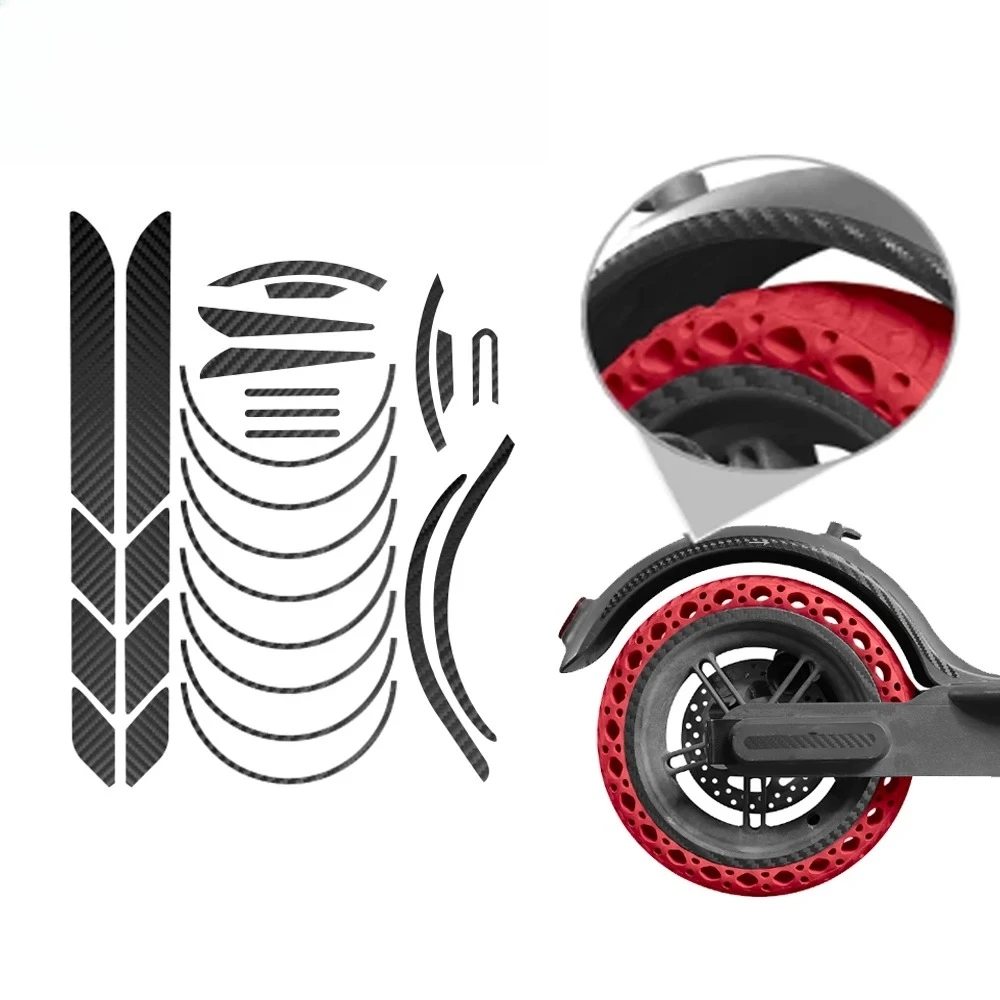 

Для M365 1S M187 PRO2 электрический скутер креативные наклейки пленка из углеродного волокна наклейка на ступицу колеса пленка для украшения езды на велосипеде