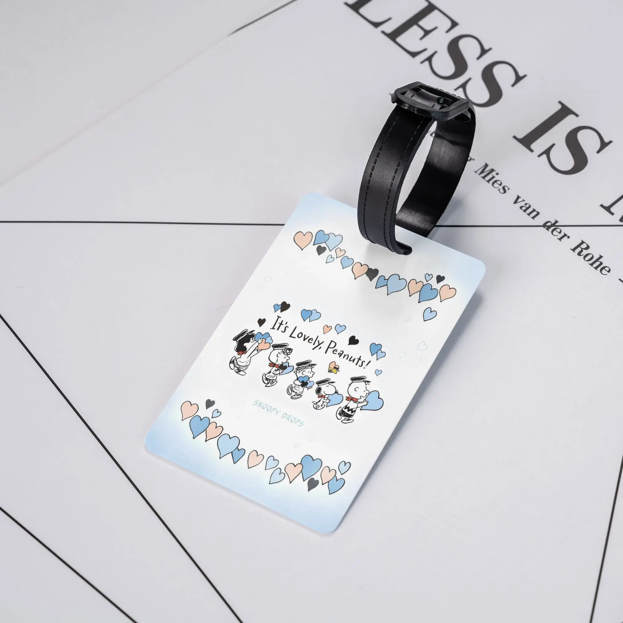 

Luggage Tag Snoopy Woodstock Cartoon Silica Gel Label ID Address Luggage Bag Case Tags for Women Aircraft Luggage Tag Gifts