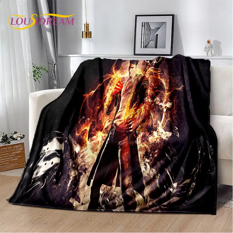 3D D-Devil May Cry DMC Game Gamer Soft Plush Blanket,Flannel
