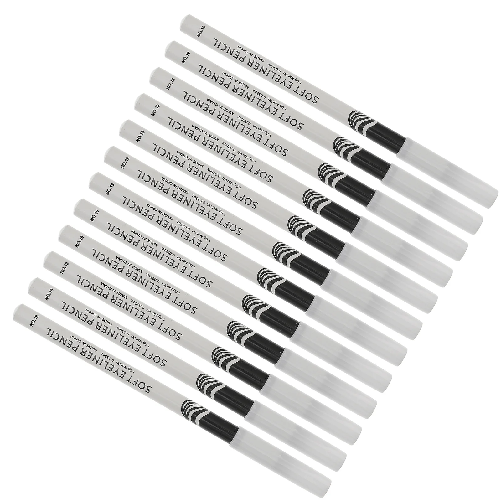 12 Stuks Multifunctionele Witte Eyeliner Pennen Hoogwaardige Make-Up Potloden Voor Ogen En Gezicht Benadrukken Draagbare Reizen-vriendelijke