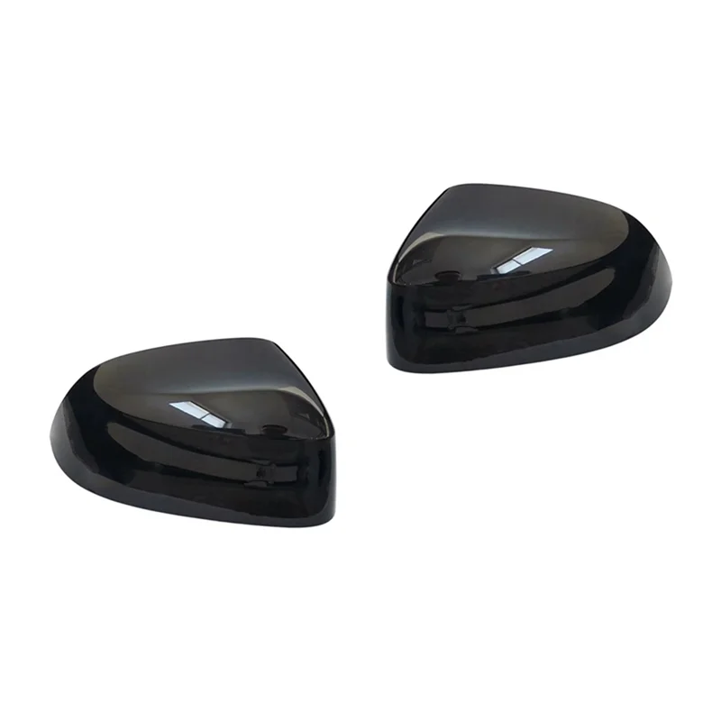 

2X Car Black Rear View Mirror Cover 14-18 For BMW F15 X5 F16 X6 F25 Rear View Mirror Modification Replacement