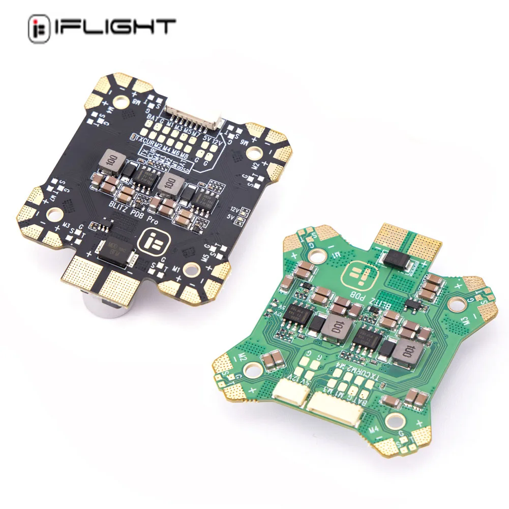 

iFlight BLITZ Pro 4-8S 330A Mini Power Hub Power Distribution Board PDB with Dual BEC 5V & 12V for FPV Multicopter Quadcopter