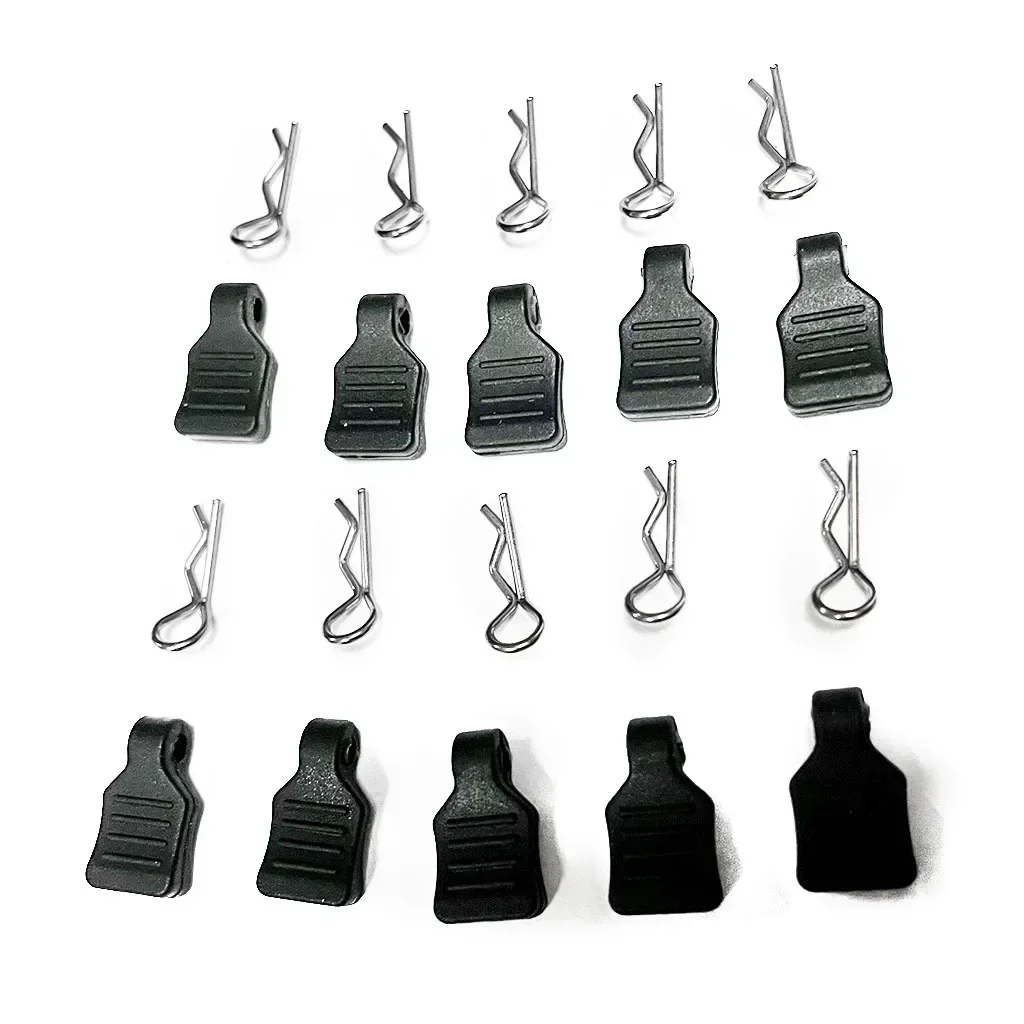 

10pcs/set 1/18 1/24 3mm body clip with Fixing Bracket Mount Set for Axial SCX24 Panda Tetra etc crawlers upgraded Parts