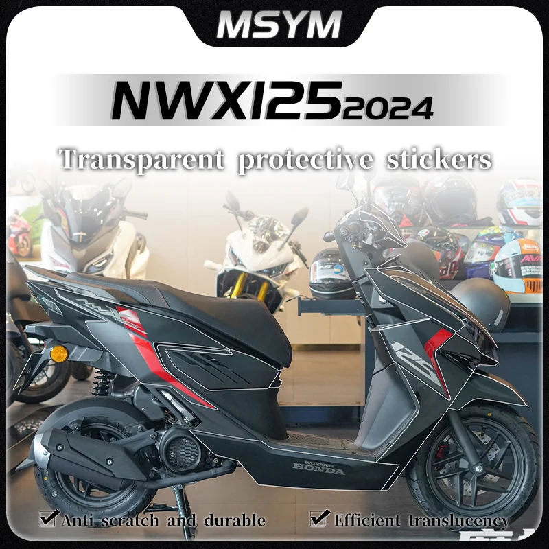 

For Honda NWX125 NWX 125 nwx125 2024 Invisible car cover full car protection sticker transparent film modification accessories