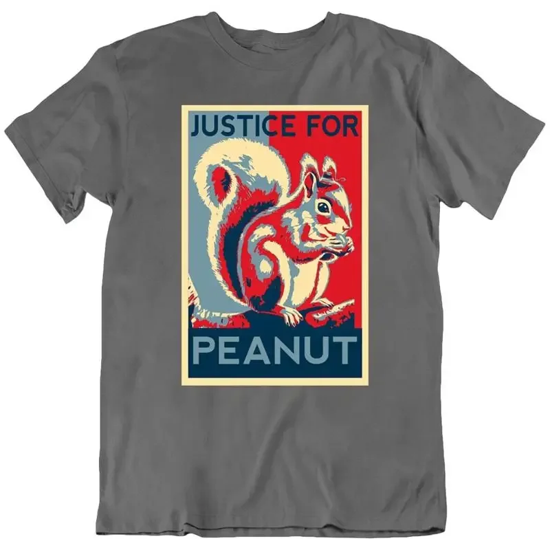 Justice For Peanut Squirrel Animal Nature Present Funny T Shirt New