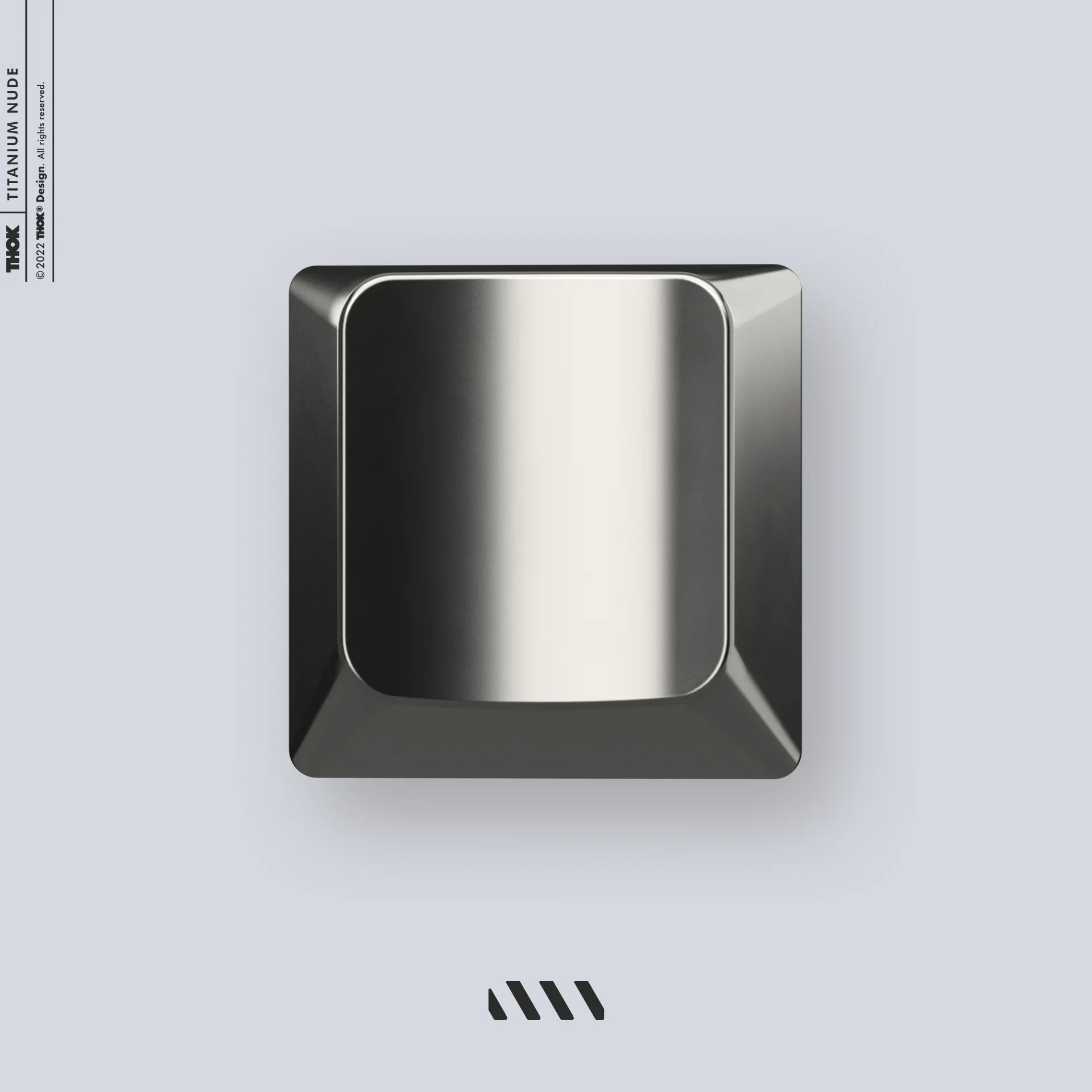 

Metal Keycaps Titanium Alloy-ESC Mirror Polished Titanium Alloy Naked 1u Metal Keycaps