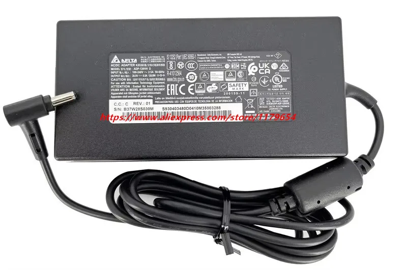 Genuine Delta ADP-120VH D 20V 6A 120W AC Adapter Laptop Charger For MSI MS-16R5 CF63 GF63 Thin 11SC-224 Power Supply A120A055P