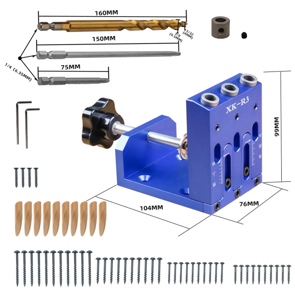 Adjustable Pocket Hole Jig Diagonal Hole Woodworking Furniture Connecting Woodworking Tool Diagonal Hole Locator