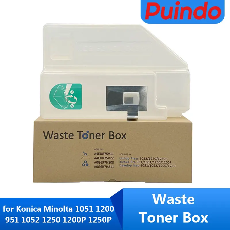 High Quality Waste Toner Box for Konica Minolta 1051 1200 951 1052 1250 1200P 1250P