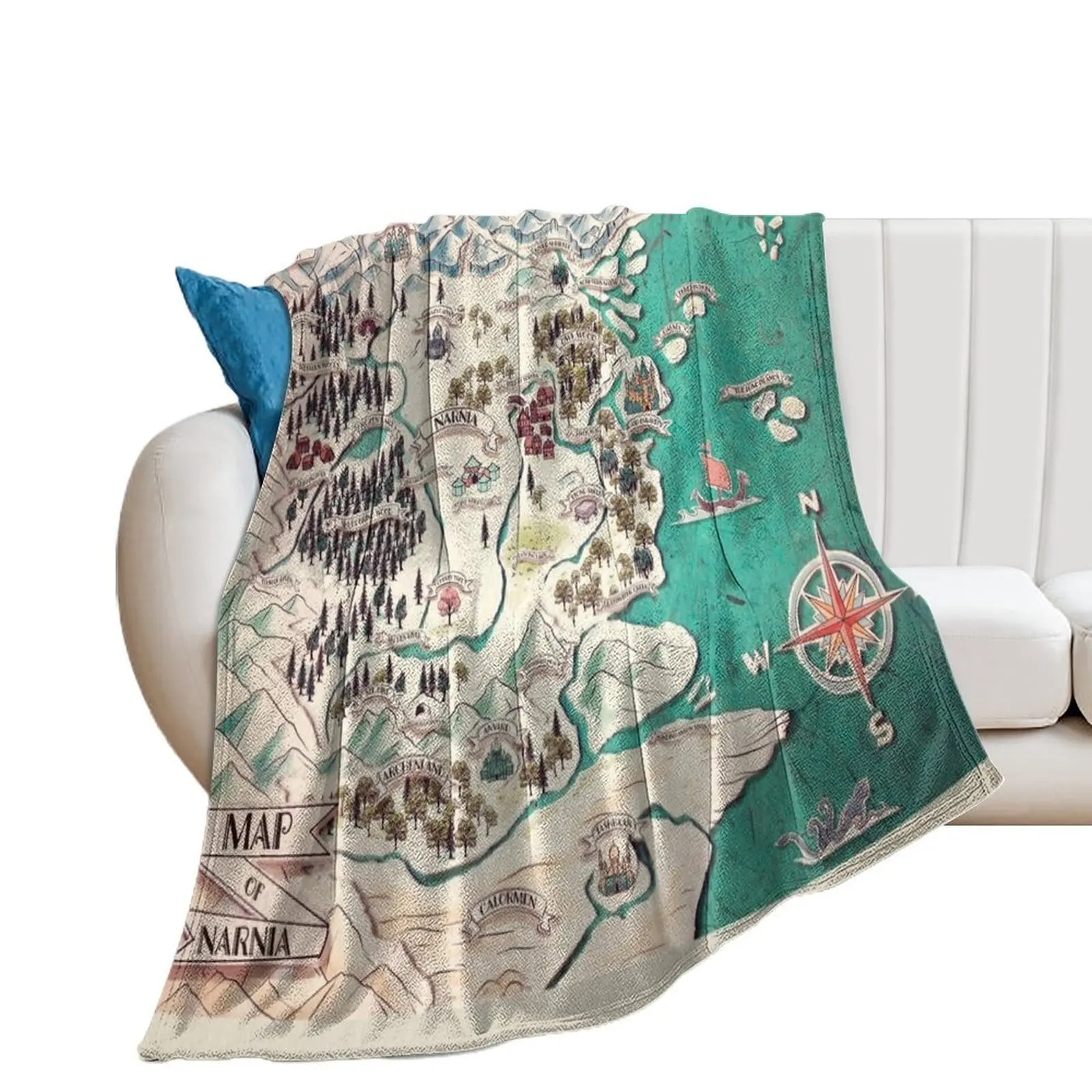 

Map of Narnia Throw Blanket Sofas Luxury Throw Blankets