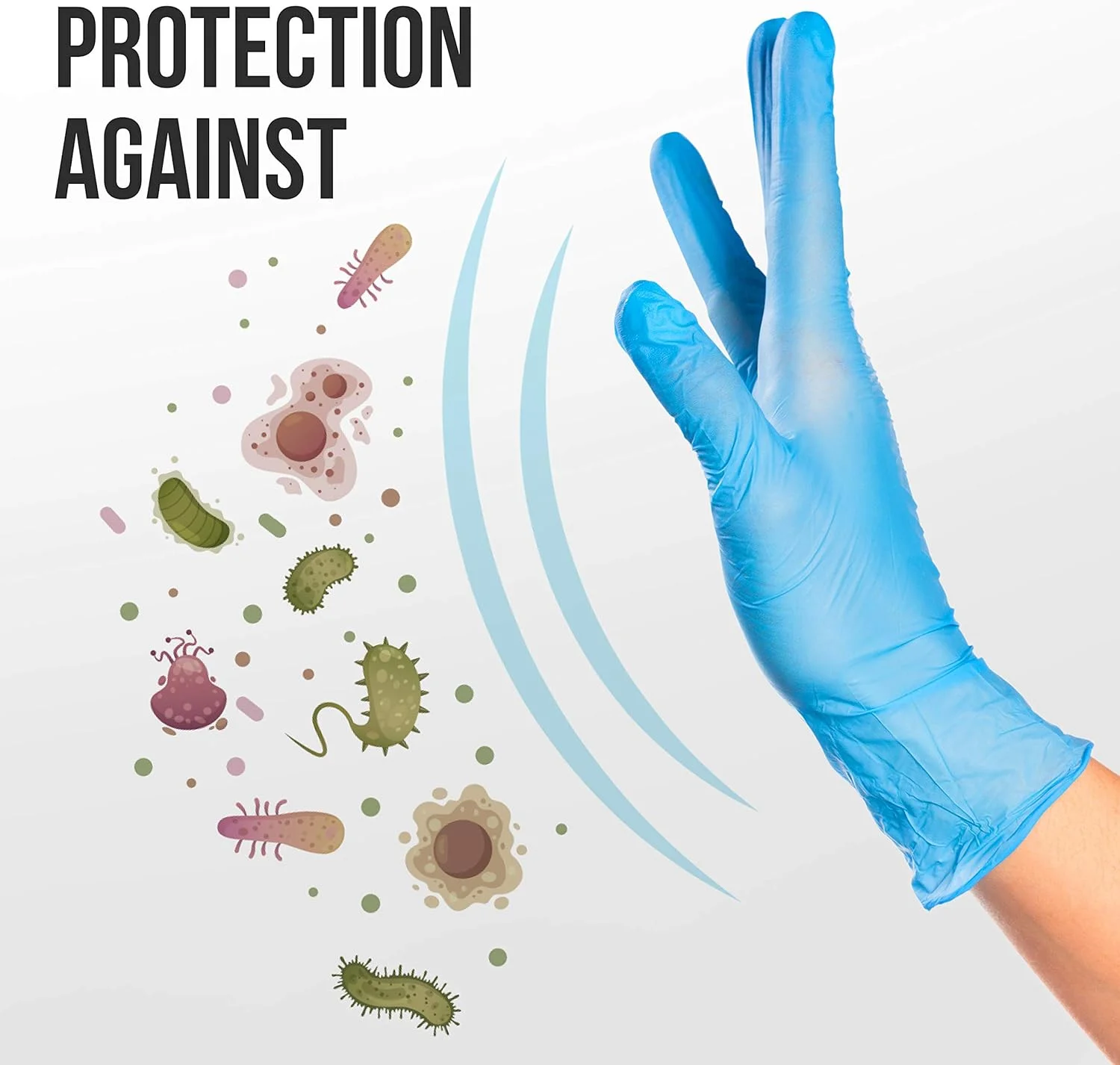 10–100 Stück blaue Nitril-Handschuhe, Einweg-Reinigungshandschuhe für die Küche, Geschirrspülen, wasserdicht, latexfrei, puderfrei, Arbeitshandschuh – Detail 14