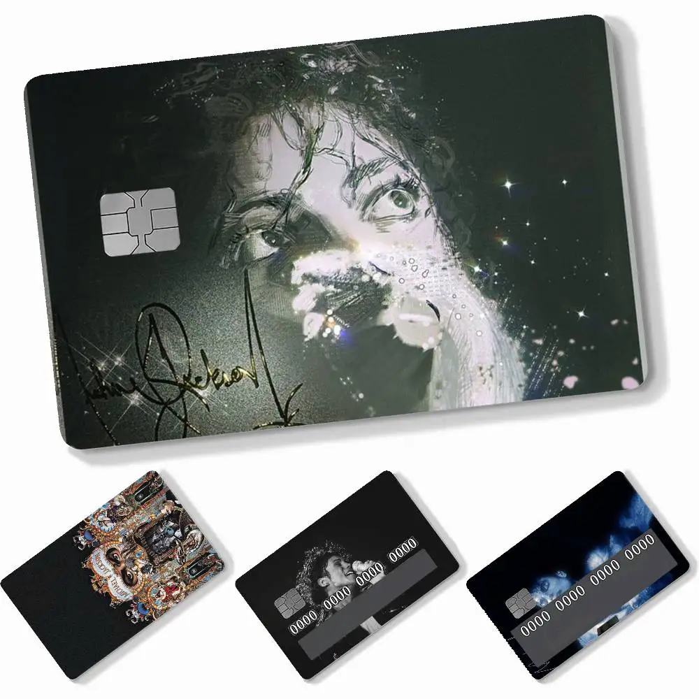 M-Michael Jacksons 4pcs Credit Card Skin Stickers Suitable for Bank Debit Subway Bus Transit Pass Decorative Cover