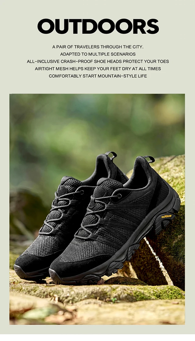 2026 Neue Große Größen Paar-Wanderschuhe Damen Herren Outdoor Freizeit-Sportschuhe Rutschfeste Atmungsaktive Trekking-Trail-Laufschuhe – Detail 2