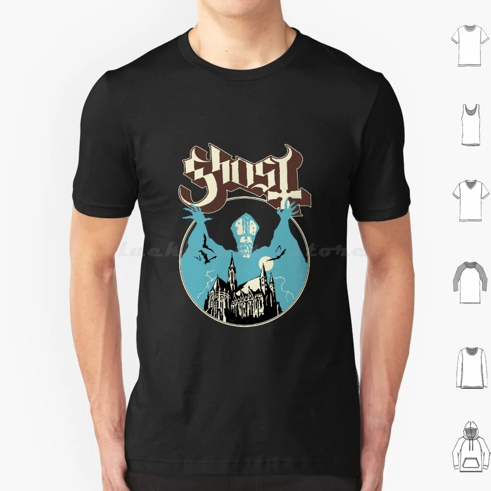 

Футболка Papa Ghost из хлопка для мужчин и женщин с принтом «сделай сам» Ghost Band Ghost Band Members Ghost Band Tour Logo Ghost Band