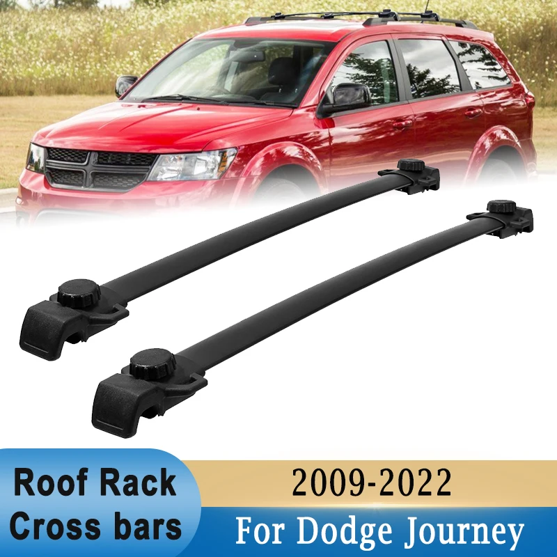 

2Pcs Roof Rack Cross Bars For Dodge Journey 2009-2022 Roof Top Luggage Kayaks Bike Cargo Carrier Rack Storage Holder 60KG Load