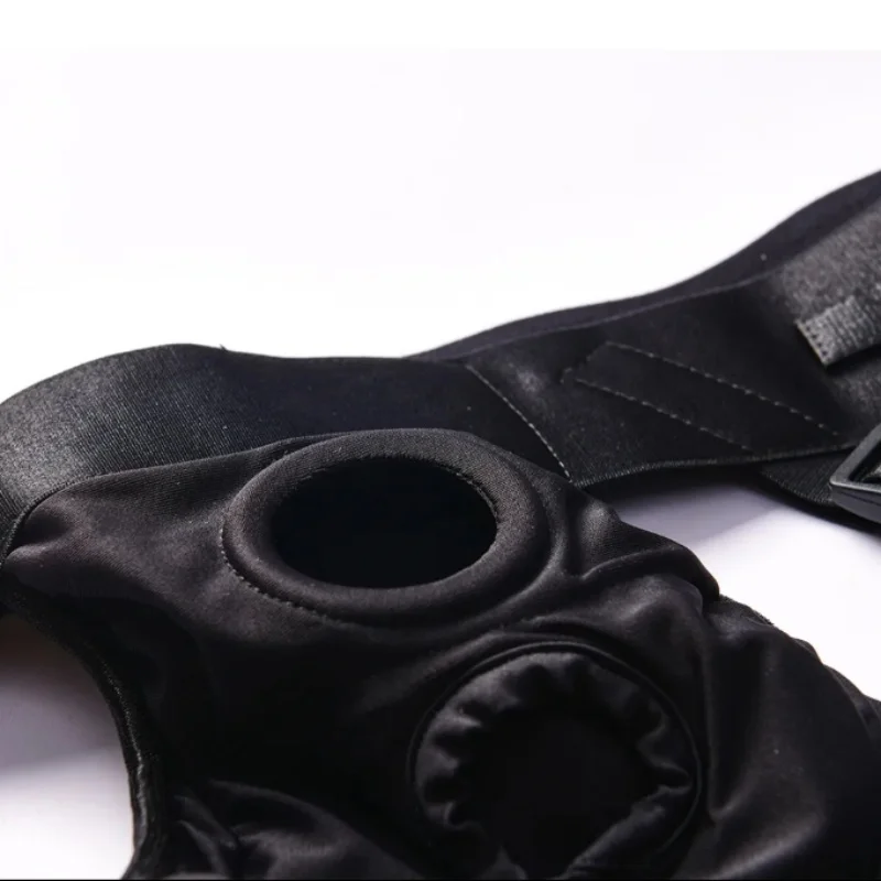 رجل ملابس داخلية رياضية مع ثقب قابل للتعديل حزام الخصر على ملخصات تسخير سراويل قضيب جلدي السروال للذكور النساء الأزواج