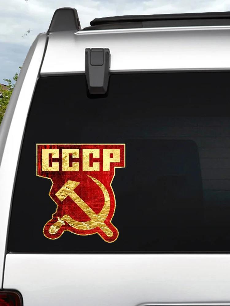 V1679# Russia Ussr Cccp Sssr Urss Russia Soviet Union Victory Day Motorcycle Car Vinyl Sticker Auto Accessories Decal