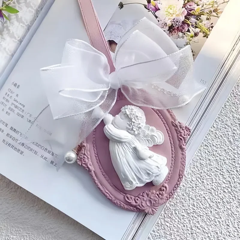 

2026 Latest Models Angel Birdcage Plaster Crafts Decoration Silicone Mold DIY Aromatherapy Gypsum Hanging Pendant Mould