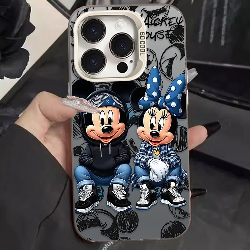 Disney Mickey Minnie Phone Case for Oppo Reno14 Reno13 Reno12 Reno11 Reno10 Reno8 Reno7 Reno6 Reno5 Z F T Pro Plus 4G 5G Cover