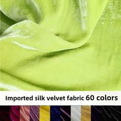 Velvet Clothing Fabric for Dresses Cheongsam Dress Velvet Fabric By The Half Meter Soft Skin-friendly High Quality